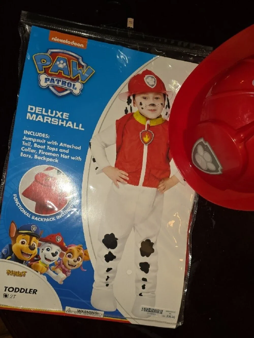 Spirit Halloween Deluxe Marshall Toddler Costume Size: 2T